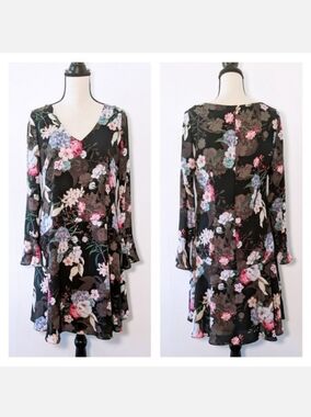 NWT Wallis Floral Drop-Waist Dress
